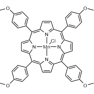 5,10,15,20-Tetrakis(4-methoxyphenyl)-21H,23H-porphinemanganese(III) chloride 化学構造