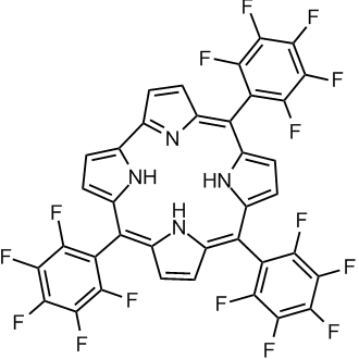 5,10,15-Tri(pentafluorophenyl)corrole Chemische Struktur