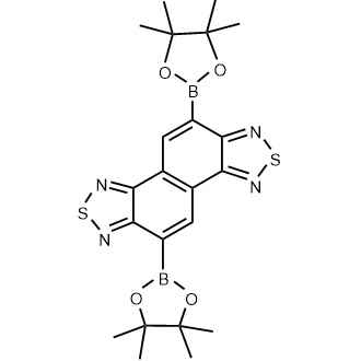 5,10-Bis(4,4,5,5-tetramethyl-1,3,2-dioxaborolan-2-yl)naphtho[1,2-c:5,6-c']bis([1,2,5]thiadiazole) 化学構造