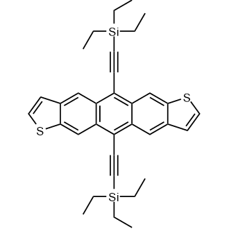 5,11-Bis((triethylsilyl)ethynyl)anthra[2,3-b:6,7-b']dithiophene 化学構造