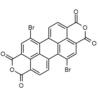 5,12-Dibromoanthra[2,1,9-def:6,5,10-d'e'f']diisochromene-1,3,8,10-tetraone 化学構造