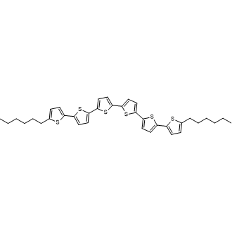 5,5'''''-Dihexyl-2,2':5',2'':5'',2''':5''',2'''':5'''',2'''''-sexithiophene Chemical Structure