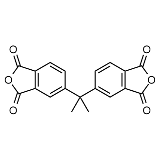 5,5'-(Propane-2,2-diyl)bis(isobenzofuran-1,3-dione) Chemische Struktur