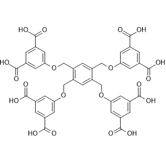 5,5',5'',5'''-((Benzene-1,2,4,5-tetrayltetrakis(methylene))tetrakis(oxy))tetraisophthalic acid التركيب الكيميائي