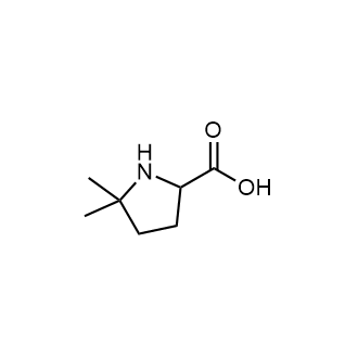 5,5-Dimethylpyrrolidine-2-carboxylic acid Chemische Struktur