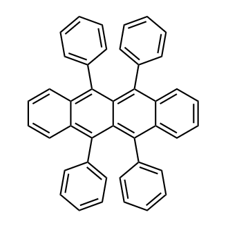 5,6,11,12-Tetraphenyltetracene Chemical Structure