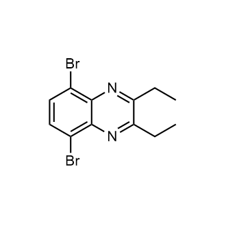 5,8-Dibromo-2,3-diethylquinoxaline Chemical Structure