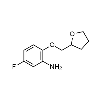 5-Fluoro-2-(oxolan-2-ylmethoxy)aniline Chemical Structure