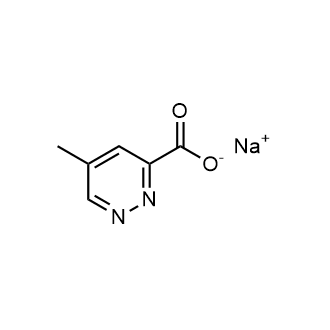 5-Methylpyridazine-3-carboxylic acid sodium salt 化学構造