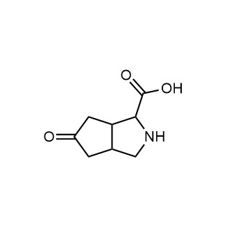 5-Oxo-octahydrocyclopenta[c]pyrrole-1-carboxylic acid Chemische Struktur