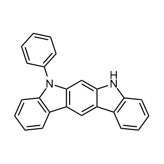 5-Phenyl-5,7-dihydroindolo[2,3-b]carbazole Chemische Struktur