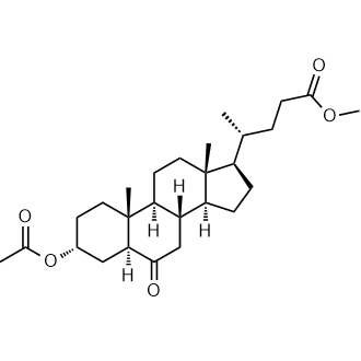 5α-Cholanic acid-3α-ol-6-one 3-acetate methyl ester Chemical Structure