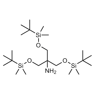 6-(((tert-Butyldimethylsilyl)oxy)methyl)-2,2,3,3,9,9,10,10-octamethyl-4,8-dioxa-3,9-disilaundecan-6-amine Chemical Structure