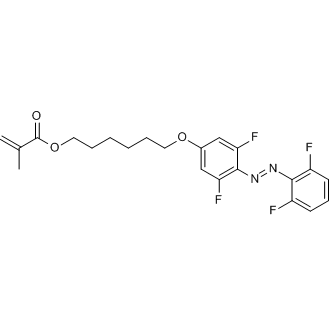 6-(4-((2,6-Difluorophenyl)diazenyl)-3,5-difluorophenoxy)hexyl methacrylate التركيب الكيميائي