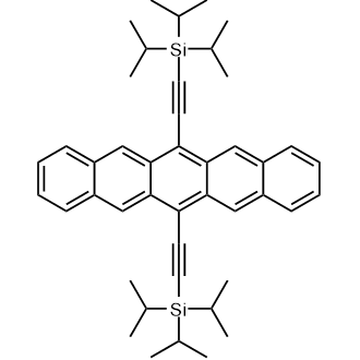 6,13-Bis((triisopropylsilyl)ethynyl)pentacene Chemical Structure