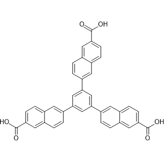 6,6',6''-(Benzene-1,3,5-triyl)tris(2-naphthoic acid) Chemical Structure