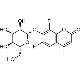 6,8-Difluoro-4-methyl-7-(((2S,3R,4S,5S,6R)-3,4,5-trihydroxy-6-(hydroxymethyl)tetrahydro-2H-pyran-2-yl)oxy)-2H-chromen-2-one التركيب الكيميائي