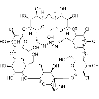 6A-Azido-6A-deoxy-β-cyclodextrin Chemical Structure