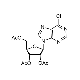 6-Chloro-9-(2,3,5-tri-O-acetyl-β-D-ribofuranosyl)-9H-purine التركيب الكيميائي