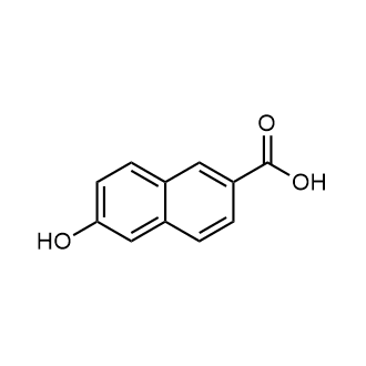 6-Hydroxy-2-naphthoic acid 化学構造