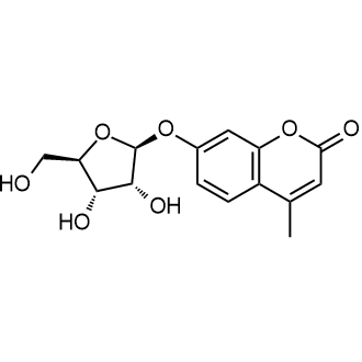 7-(((2S,3R,4S,5R)-3,4-dihydroxy-5-(hydroxymethyl)tetrahydrofuran-2-yl)oxy)-4-methyl-2H-chromen-2-one Chemical Structure