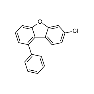 7-Chloro-1-phenyl dibenzofuran Chemical Structure