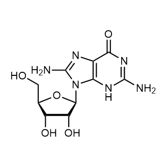 8-Aminoguanosine Chemical Structure