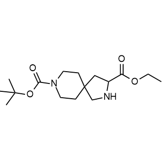 8-tert-Butyl 3-ethyl 2,8-diazaspiro[4.5]decane-3,8-dicarboxylate Chemical Structure