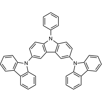 9'-Phenyl-9'H-9,3':6',9''-tercarbazole Chemical Structure