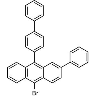 9-([1,1'-Biphenyl]-4-yl)-10-bromo-2-phenylanthracene Chemical Structure