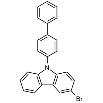 9-([1,1'-Biphenyl]-4-yl)-3-bromo-9H-carbazole Chemical Structure