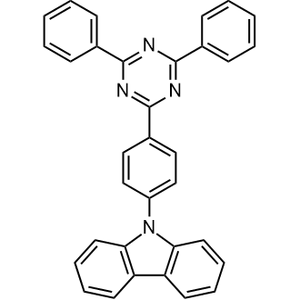 9-(4-(4,6-Diphenyl-1,3,5-triazin-2-yl)phenyl)-9H-carbazole 化学構造