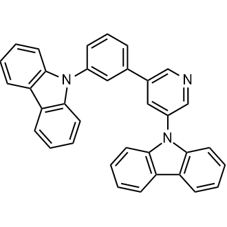 9-(5-(3-(9H-Carbazol-9-yl)phenyl)pyridin-3-yl)-9H-carbazole التركيب الكيميائي