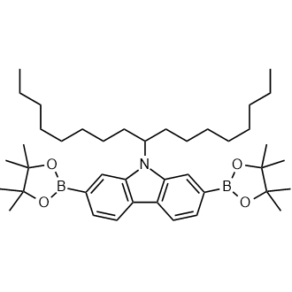 9-(Heptadecan-9-yl)-2,7-bis(4,4,5,5-tetramethyl-1,3,2-dioxaborolan-2-yl)-9H-carbazole Chemische Struktur