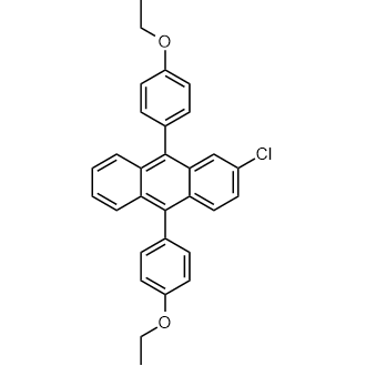 9,10-Bis(4-ethoxyphenyl)-2-chloroanthracene Chemical Structure