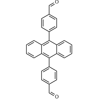 9,10-Bis(4-formylphenyl)anthracene 化学構造