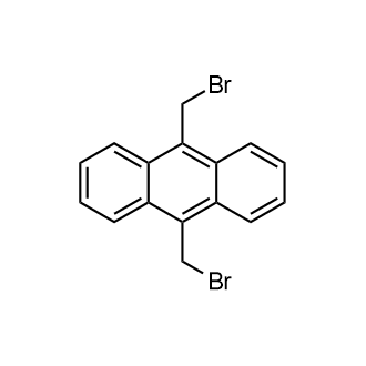 9,10-Bis(bromomethyl)anthracene 化学構造