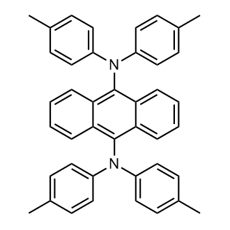 9,10-Bis[N,N-di(p-tolyl)amino]anthracene التركيب الكيميائي