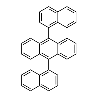 9,10-Di(naphthalen-1-yl)anthracene Chemische Struktur