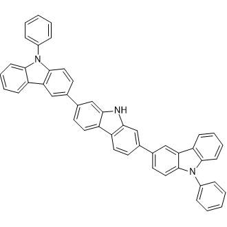 9,9''-Diphenyl-9H,9'H,9''H-3,2':7',3''-tercarbazole Chemische Struktur