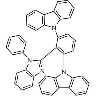 9,9'-(2-(1-Phenyl-1H-benzo[d]imidazol-2-yl)-1,3-phenylene)bis(9H-carbazole) التركيب الكيميائي