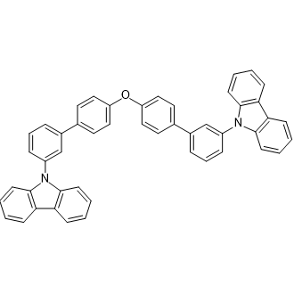 9,9'-(Oxybis([1,1'-biphenyl]-4',3-diyl))bis(9H-carbazole) التركيب الكيميائي