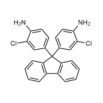 9,9-Bis(4-amino-3-chlorophenyl)fluorene 化学構造