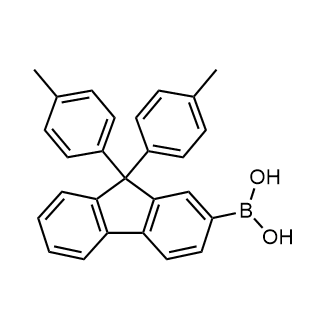 9,9-Di(p-tolyl)fluorene-2-boronic Acid (contains varying amounts of Anhydride) التركيب الكيميائي