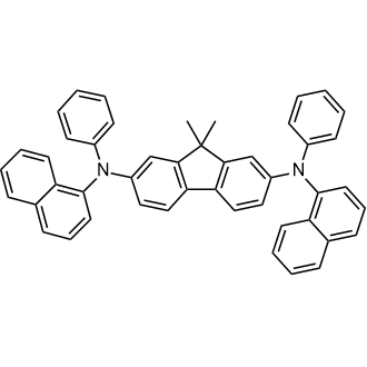 9,9-Dimethyl-2,7-bis[N-(1-naphthyl)-N-phenylamino]fluorene Chemical Structure