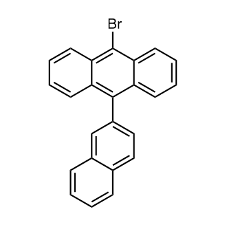 9-Bromo-10-(naphthalen-2-yl)anthracene التركيب الكيميائي