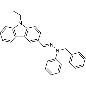 9-Ethylcarbazole-3-carboxaldehydeN-Benzyl-N-phenylhydrazone Chemische Struktur