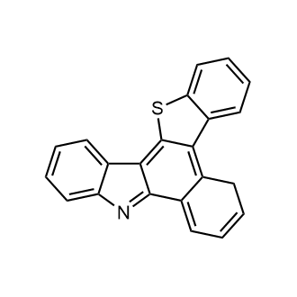 9H-benzo[a]benzo[4,5]thieno[3,2-c]carbazole 化学構造