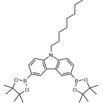 9-Octyl-3,6-bis(4,4,5,5-tetramethyl-1,3,2-dioxaborolan-2-yl)-9H-carbazole Chemische Struktur