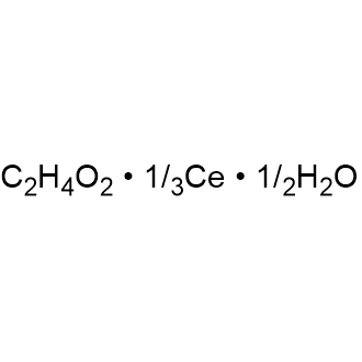 Acetic acid, cerium(3+) salt, sesquihydrate 化学構造